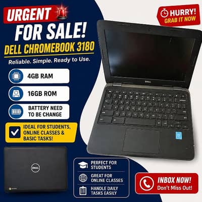 Writing  URGENT SALE – Dell Chromebook 3180