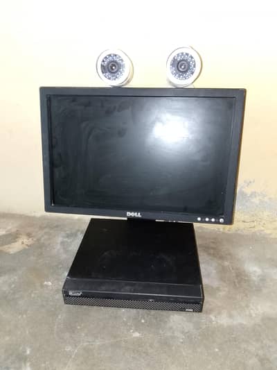 2 Camera Hikvision 15inch LCd Mouse DVr