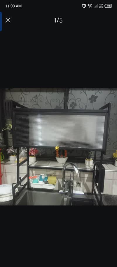 Sink Over Rack for Single Sink