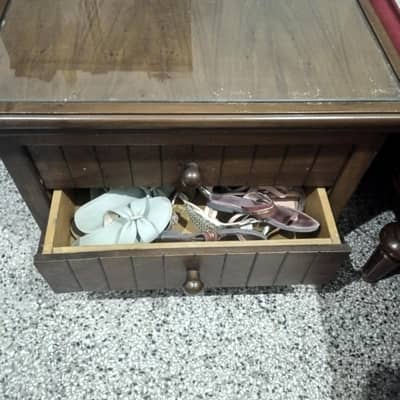 center wooden table