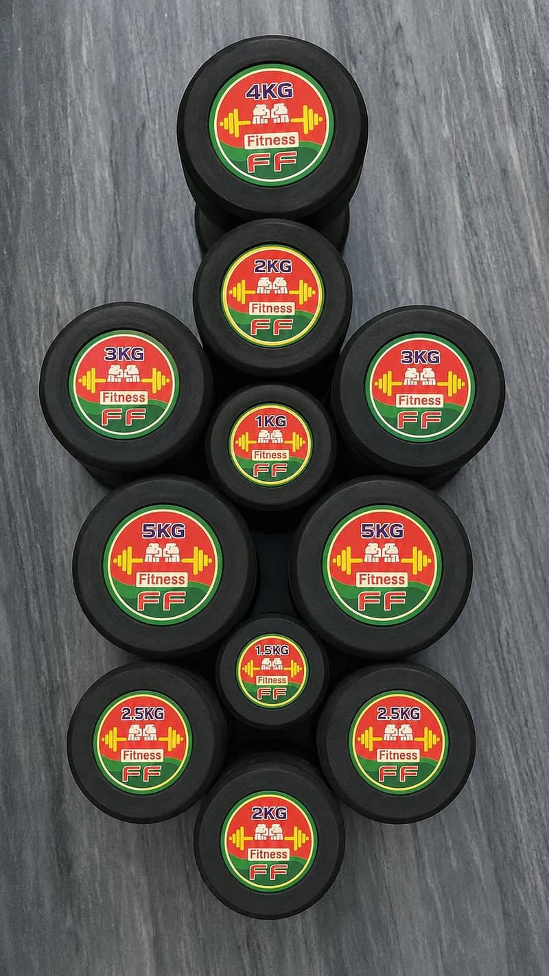 RUBBER DUMBELLS 0