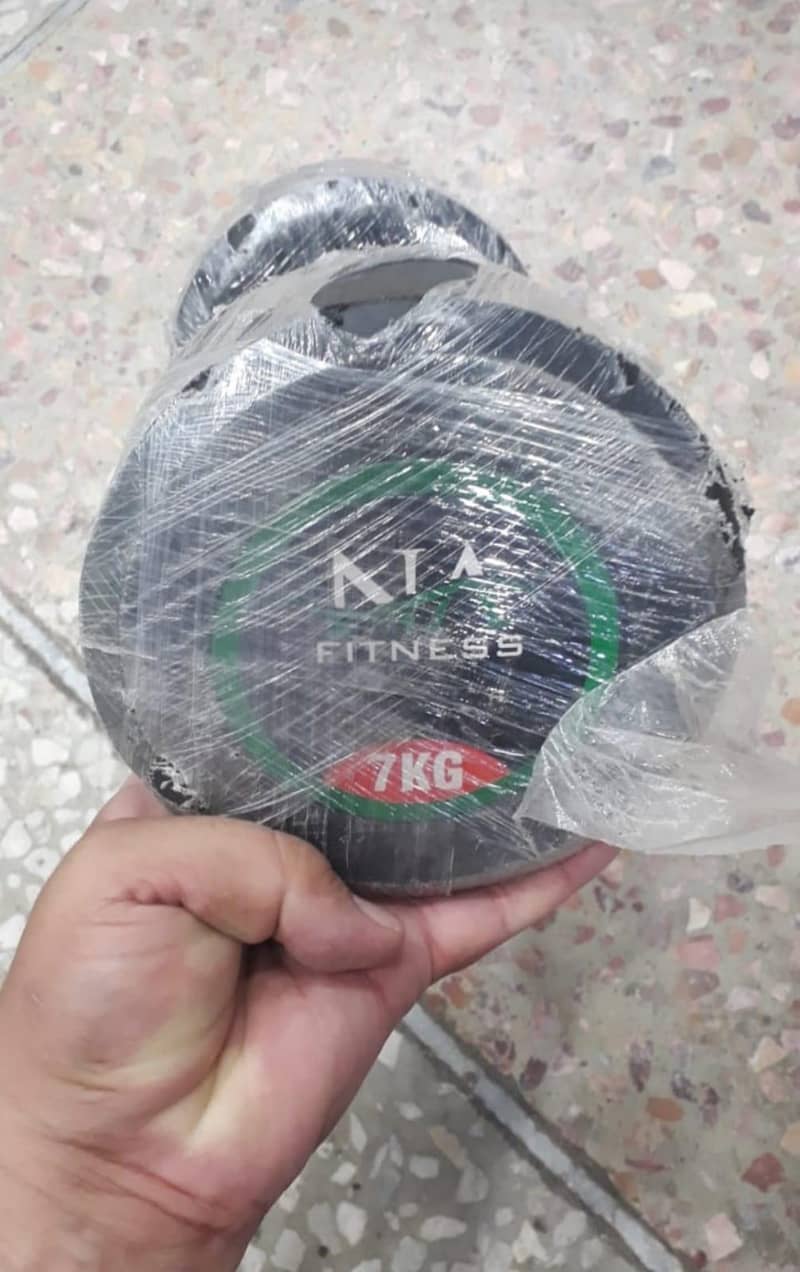 RUBBER DUMBELLS 4