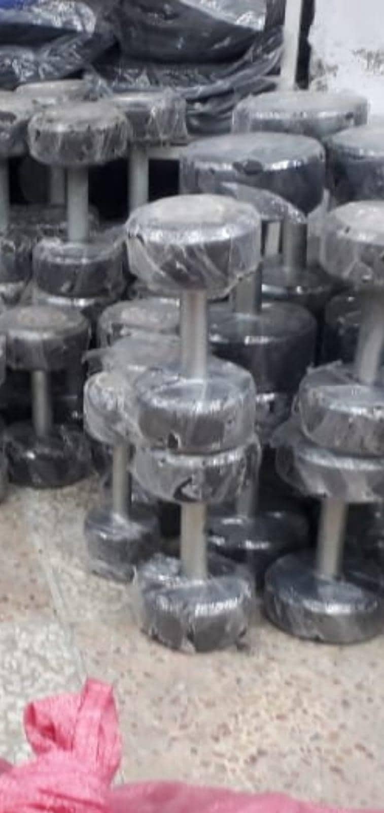 RUBBER DUMBELLS 5