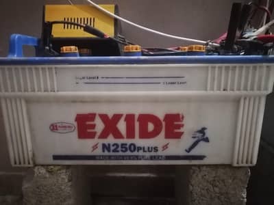 EXIDE BATERY 250 AMPERE WITH CHARGER
