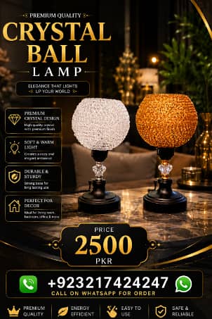 crystal ball lamp excellent for upgrading your living standards