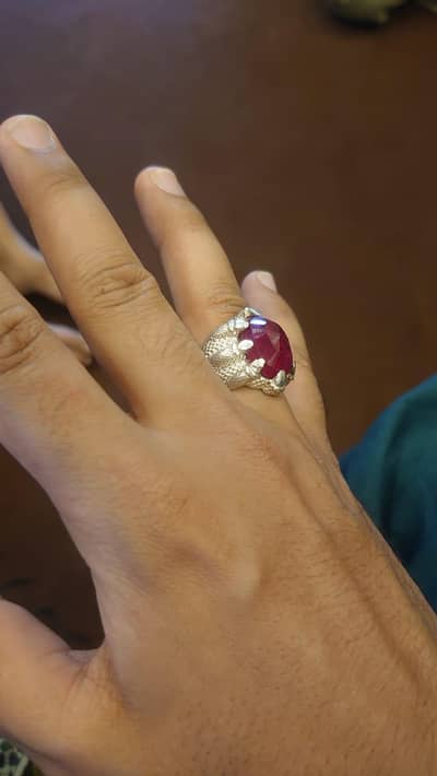 ring for men 100% pure silver