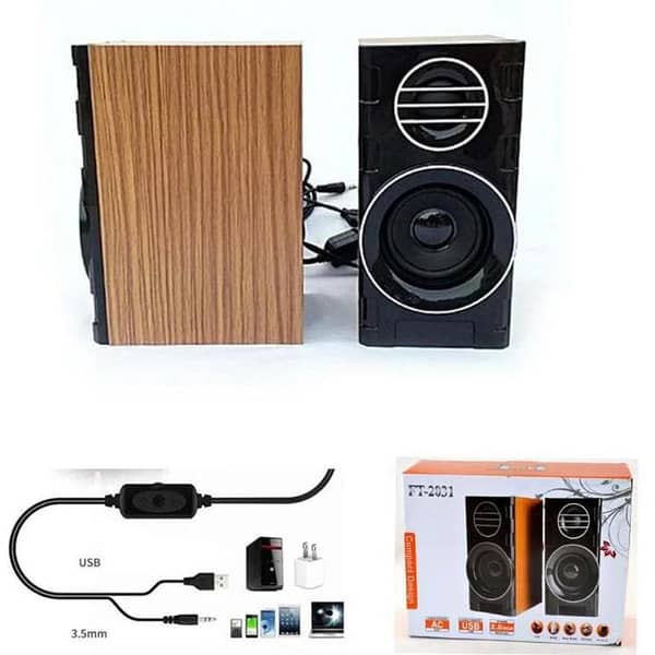 FT 2031 Computer Speakers – Best Heavy Bass 4-Loudspeaker Multimedia System | Keyphantom