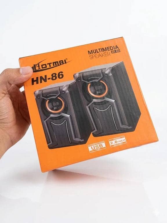 Hotmai HN-86 Multimedia Speakers – Best 2.0 High Sound Quality Set for Laptop, PC, and LCD