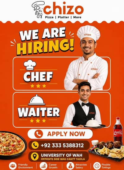 fast food karigar +waiter+Rider