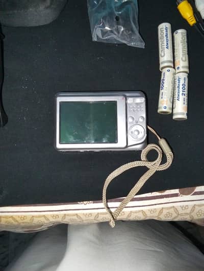 camera with accessories and bag