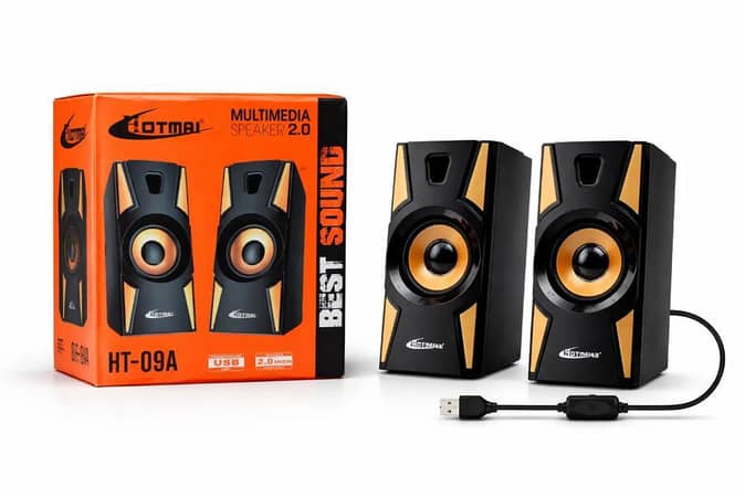 HT09A Hotmai Portable Speaker – Best Extra Bass USB 2.0 Powered Sound for Laptops and Mobile