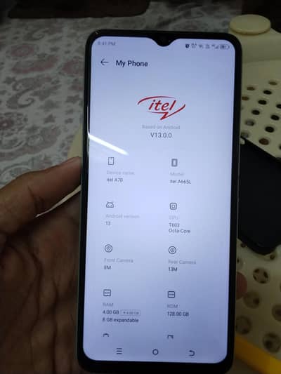 Itel A70 4+4/128 GB Complete box
