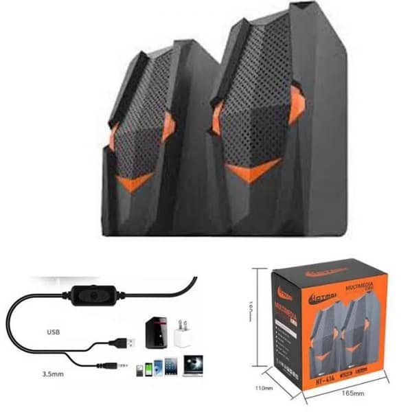 Hotmai HT-414 Multimedia USB 2.0 Speakers for PC & Laptop