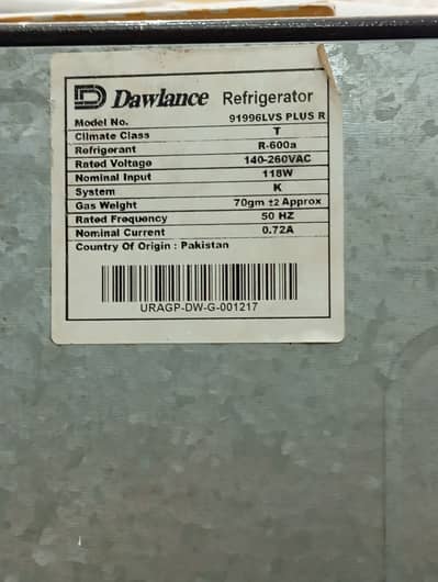 Dawlance Refrigerator