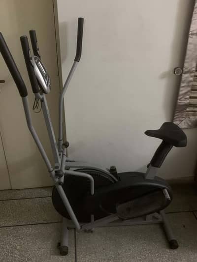 2 In 1 Elliptical Trainer - Exercise Bike Best for Home and GYM