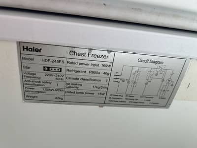 Haier deep freezer