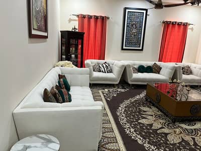 Seven seater sofa with center table