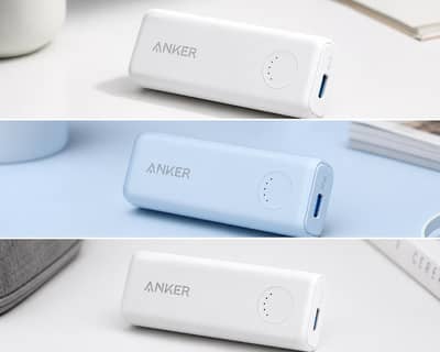 Anker Power Bank and 2 pin adapter
