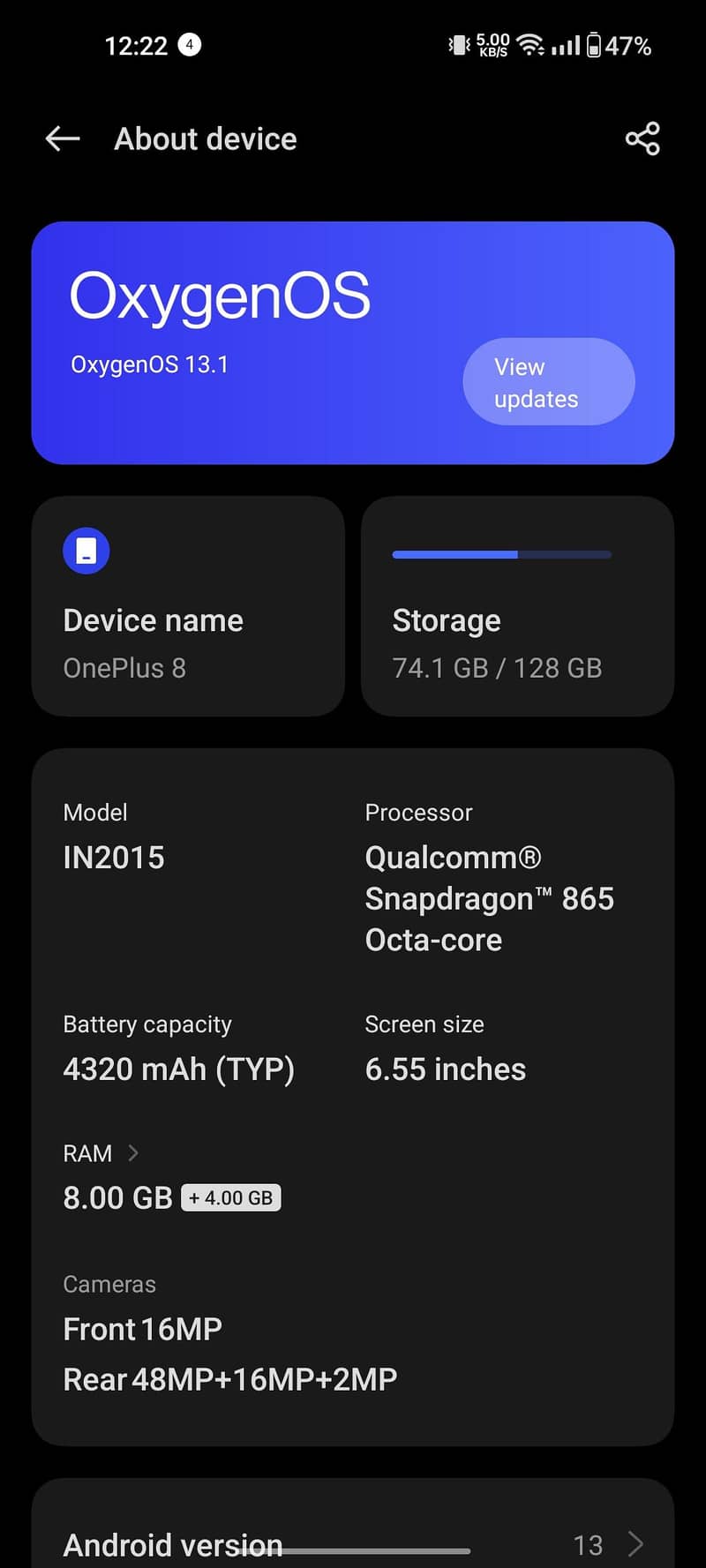 One Plus 8 0