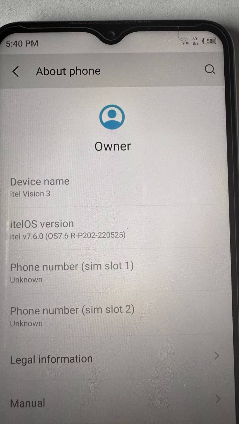 Itel Vision 3 4