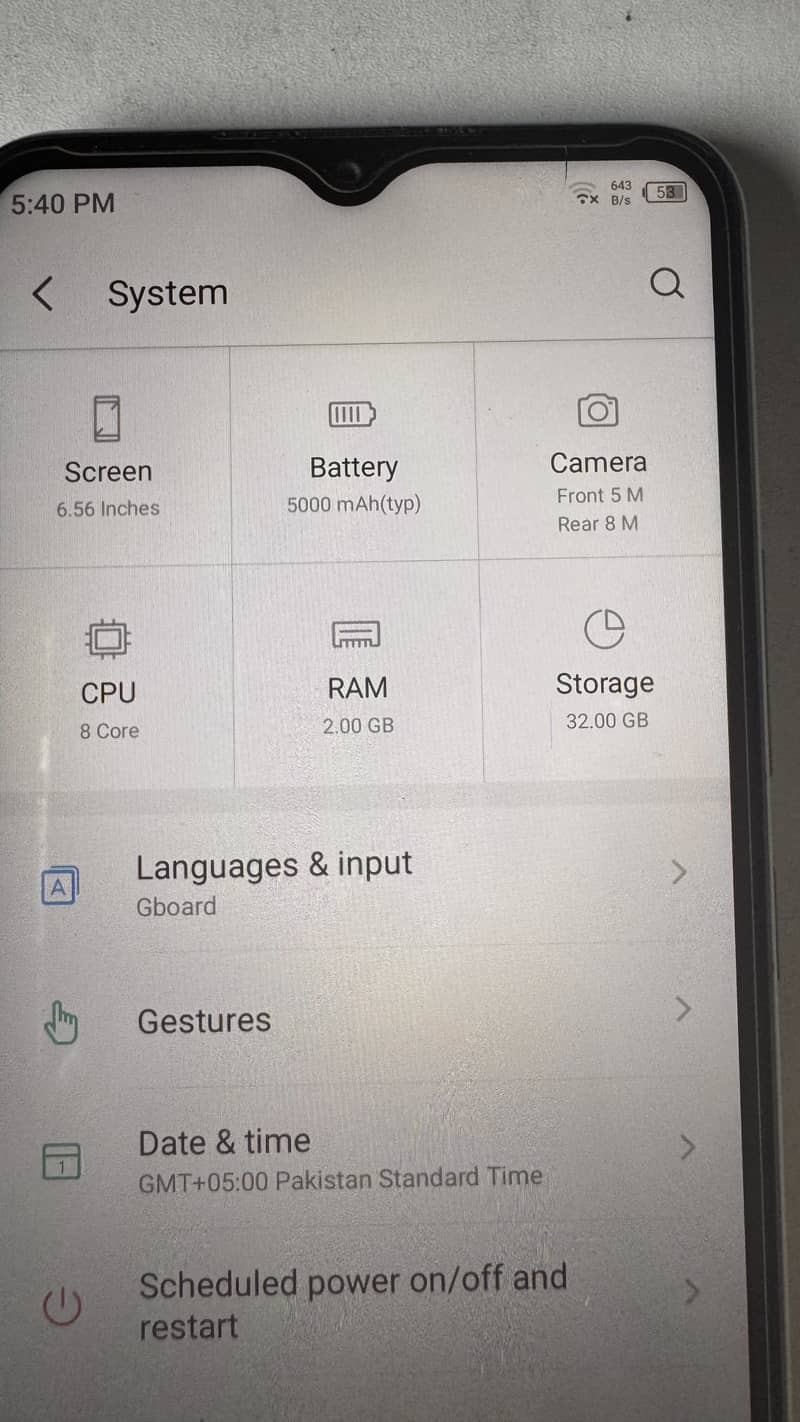 Itel Vision 3 5