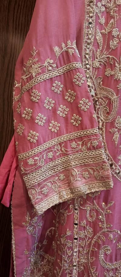 : Beautiful Pink Fancy Embroidered Shirt for Party Wear