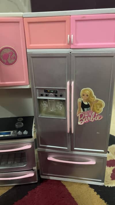 barbie doll kitchen set large