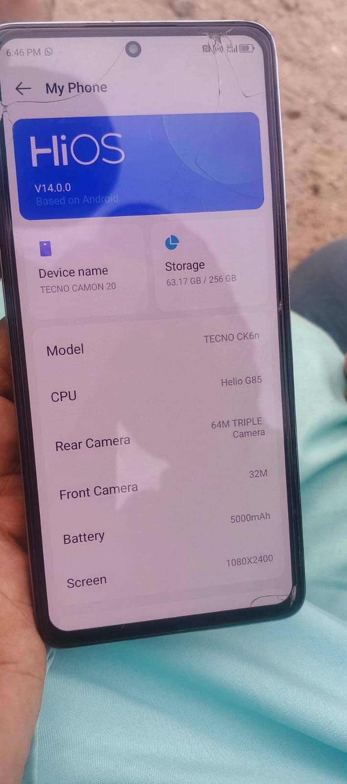 Tecno CAMON 20 5