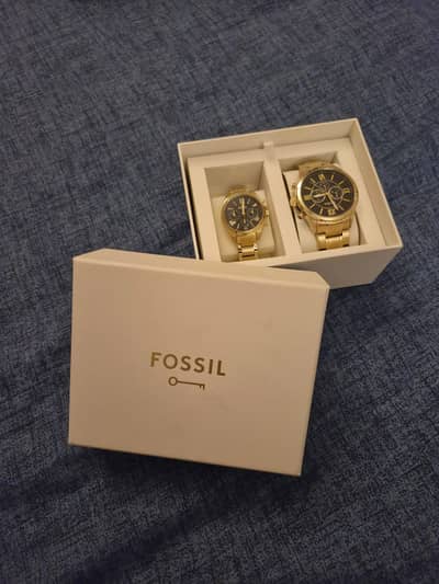 Fossil Couple Watch Set BQ2400 | UK Edition | Original