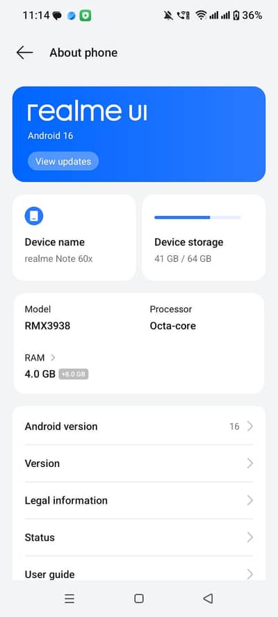 Realme Note 60x