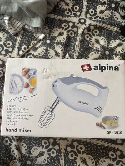 box packed brand new alpina electric hand mixer