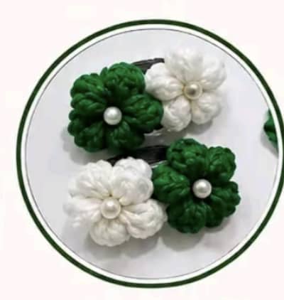 14 august badges crochet items hair bun stick, clips, bands, scarfs
