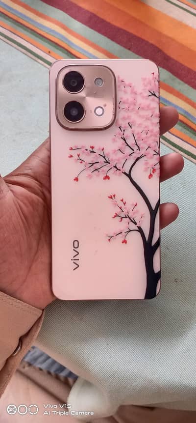 Vivo Y28 8+8 128 Full Box 10 by 10 battery 6000. Ahm