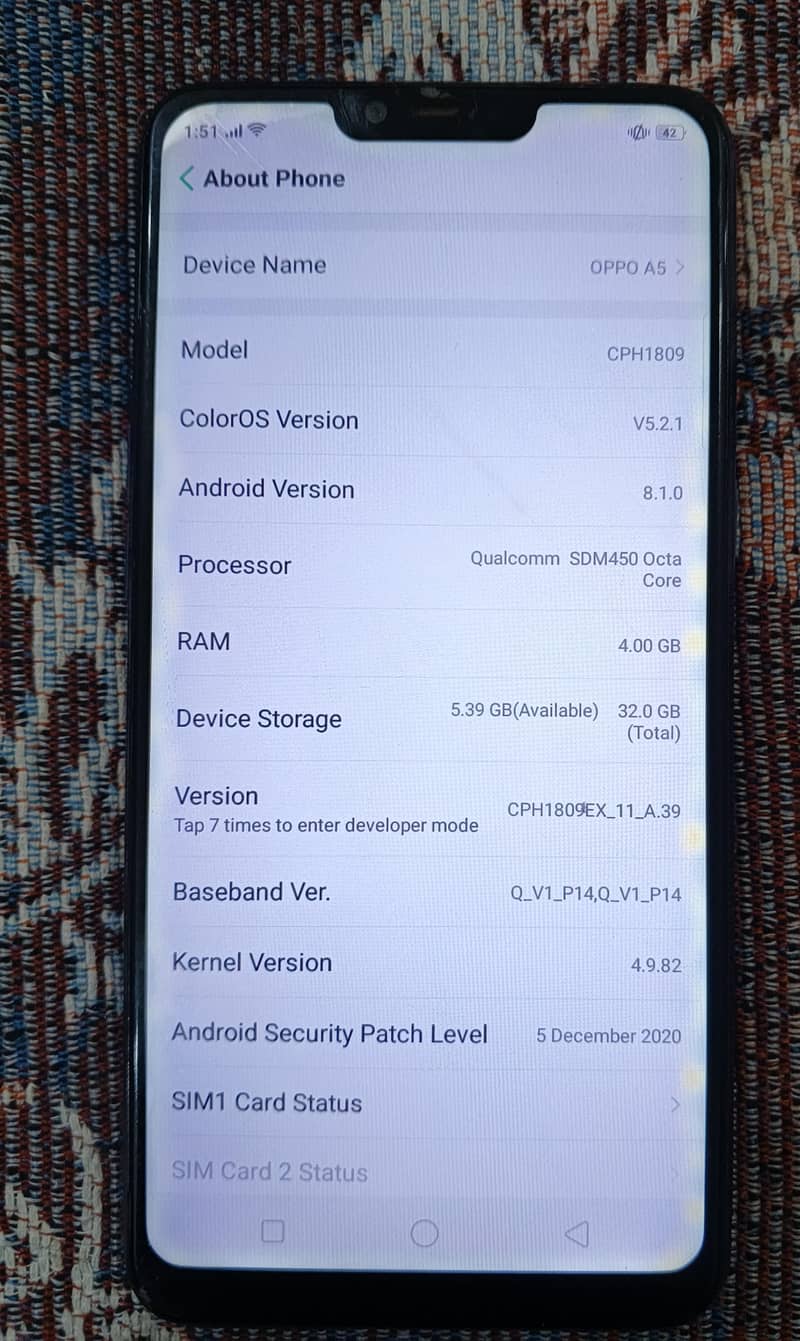 OPPO A5 2