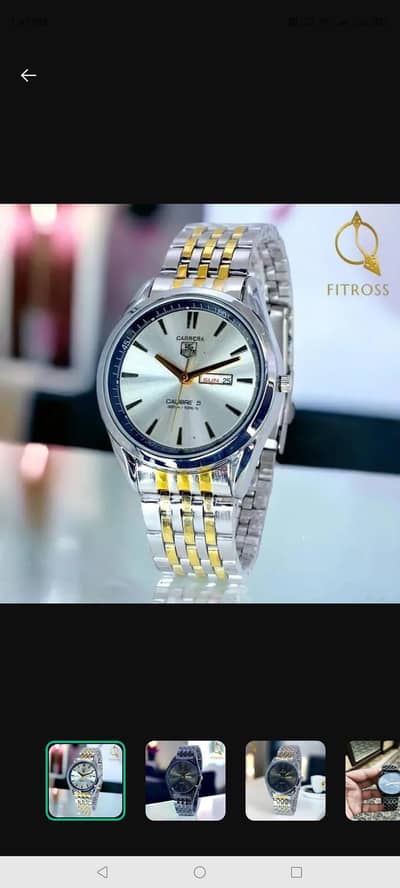 Fit Rose Two-Tone Men's Watch Rs. 2900 COD Peshawar
