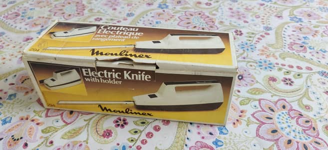 Vintage Moulinex Electric Knife - Made in France - With Box