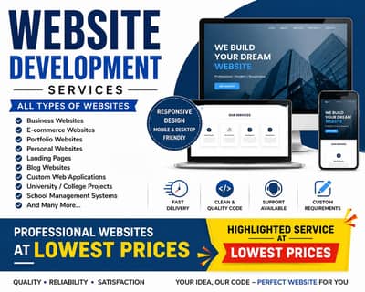 Custom Website Development Services at lowest prices