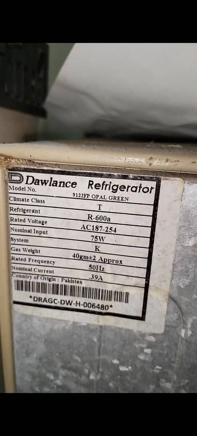Dawlance fridge for sale