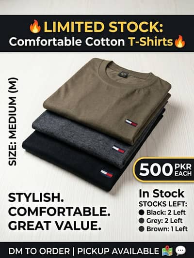 Limited Men's Tshirt Cotton (M) For Sale (Lahore)