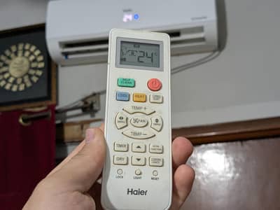 haier dc inverter in new condition everything  ok and new