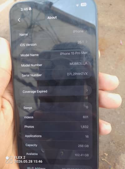 Apple iPhone 15 Pro max 256 gb jv