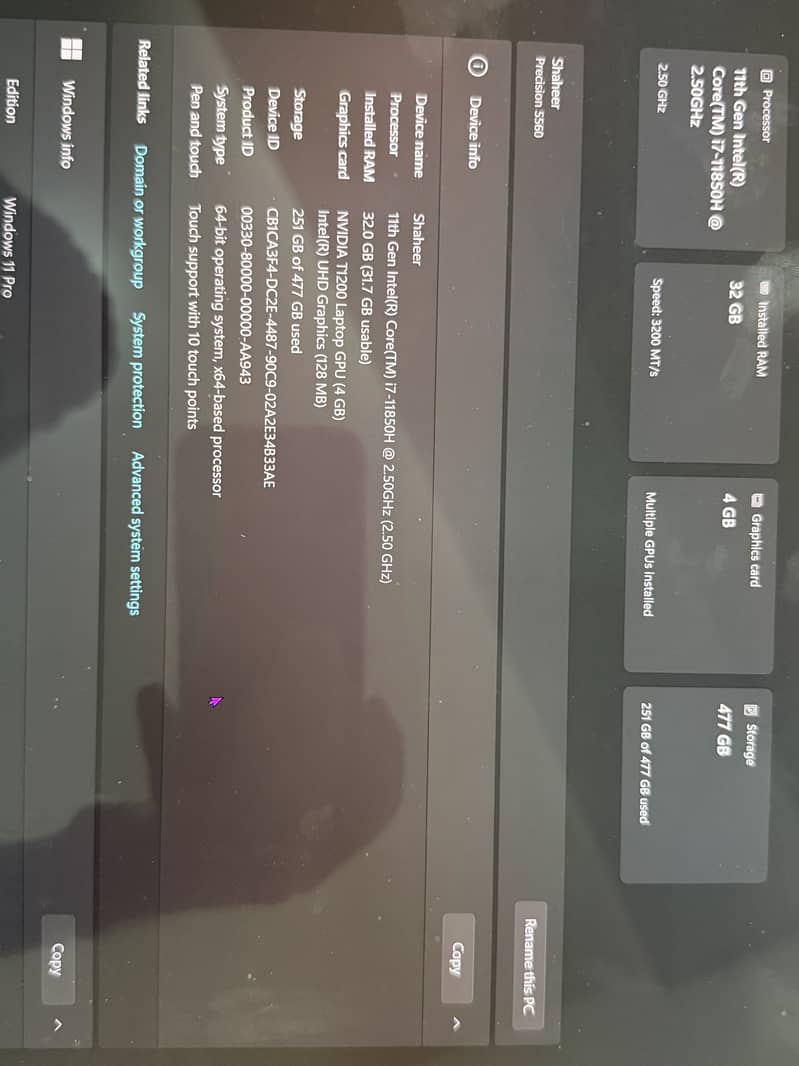 Dell precision 5560 5