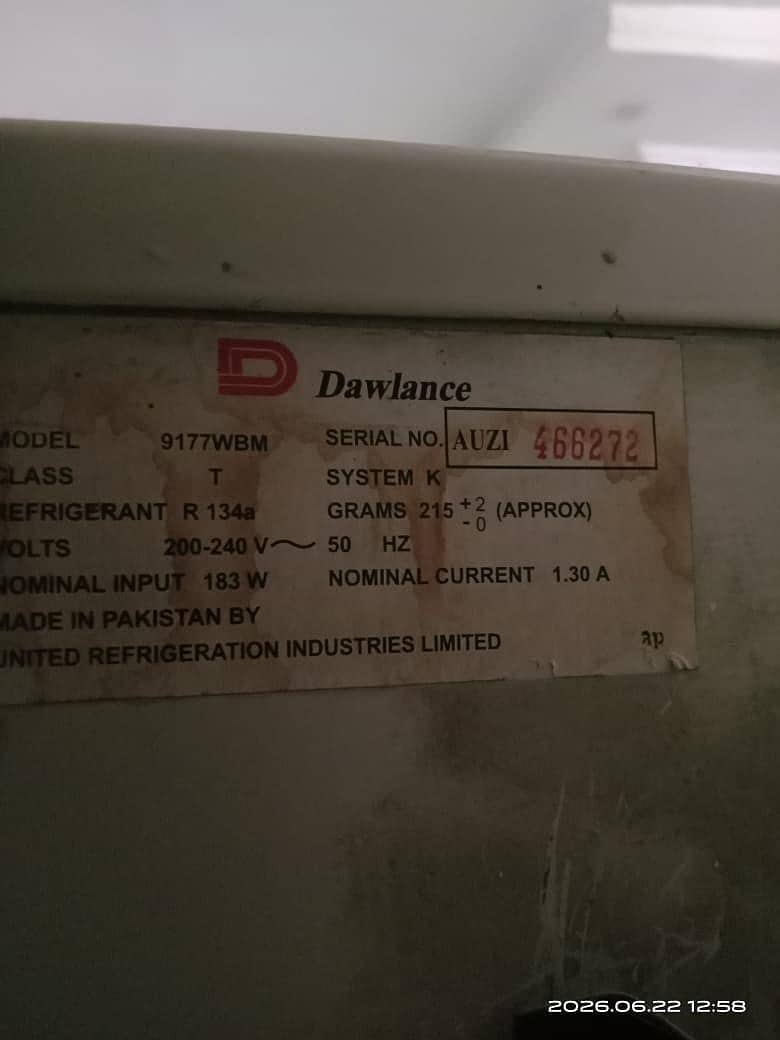 Dawlance Refrigerator 1