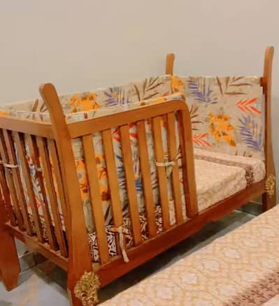 Custom Made Baby Cot – Deyal & Akhrot Wood | Strong & Premium Quality