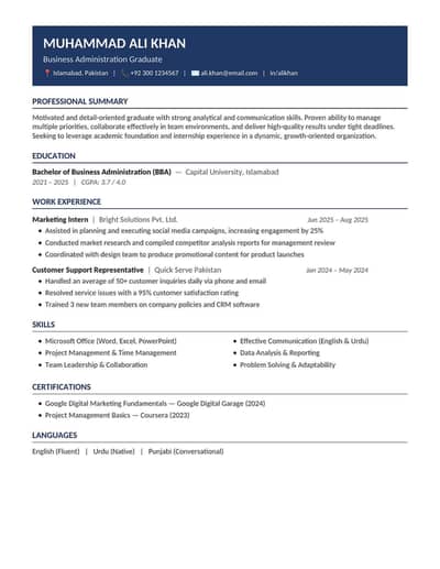 Professional CV Writing Service - MS Word Format
