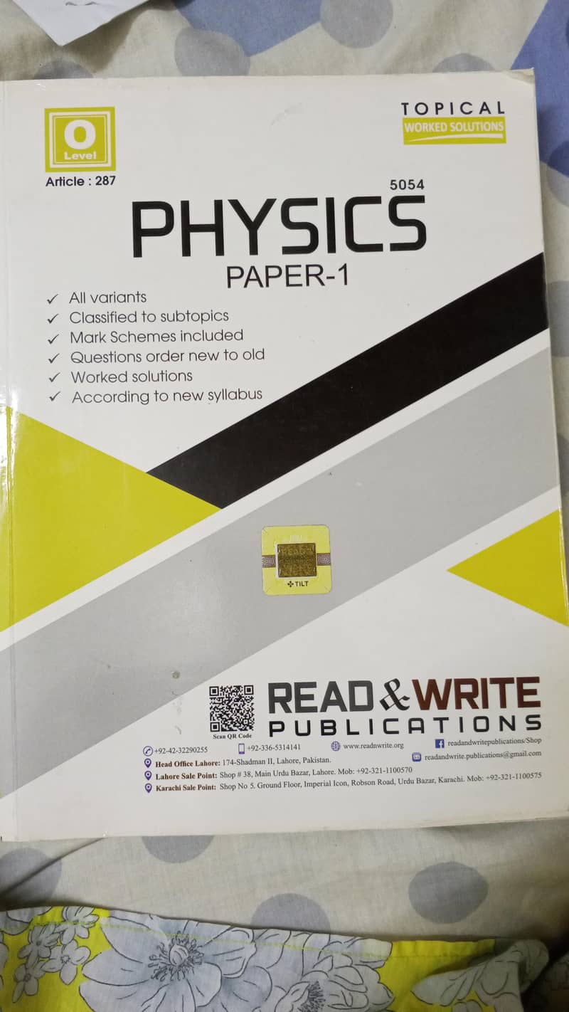 Topical worked solution ,Read & Write publications 1