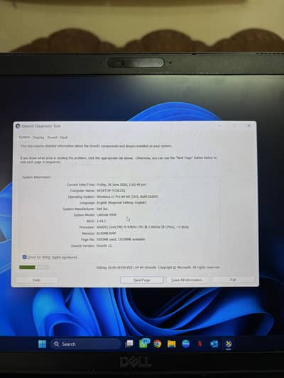 i58th generation Latitude 5500