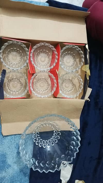 Glass 7-Piece Dessert Bowl Set