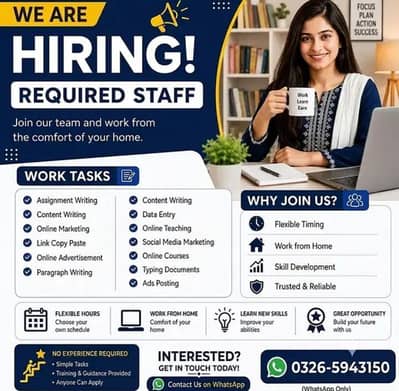Writing job | Assignment work | part time Job | Online job | Home base