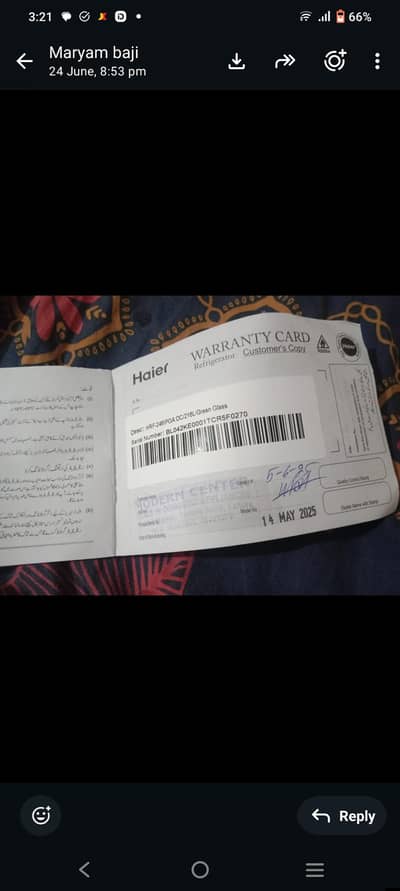 haier fridg small size 1 year use selling reason  size issue